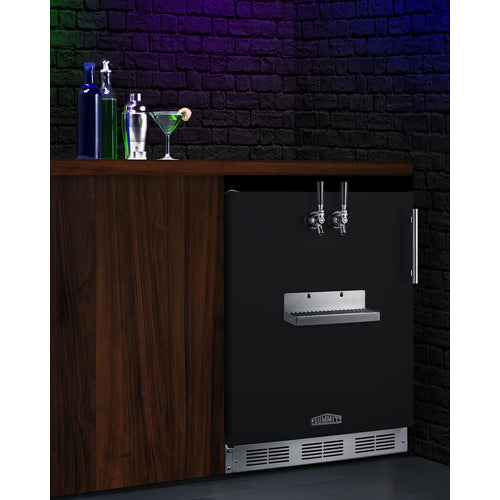 Summit 24" Wide Front Tap Built-In Beer Kegerator, ADA-Compliant SBC58BFRTPADALHD