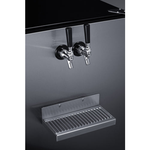 Summit 24" Wide Front Tap Built-In Cold Brew Coffee Kegerator, ADA-Compliant SBC7BRSFRTPCFADALHD