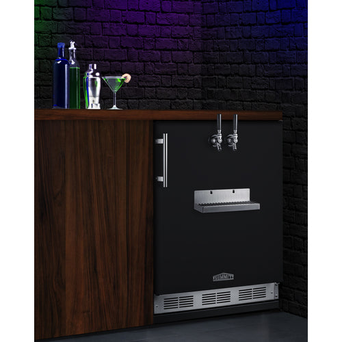 Summit 24" Wide Front Tap Built-In Cold Brew Coffee Kegerator SBC58BFRTPCF