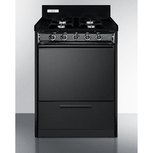 Summit 24" Wide Gas Range, Open Burners TNM6107C