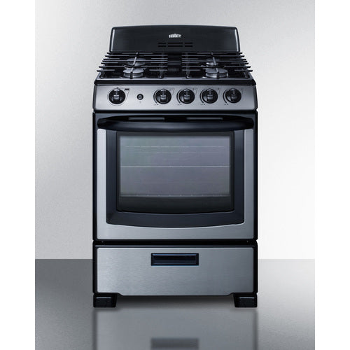 Summit 24" Wide Gas Range PRO247SS