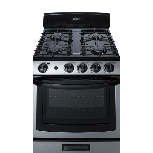 Summit 24" Wide Gas Range PRO247SS