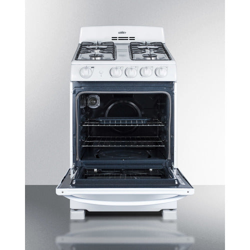 Summit 24" Wide Gas Range RG244WS