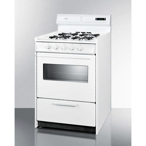 Summit 24" Wide Gas Range WNM6307KW