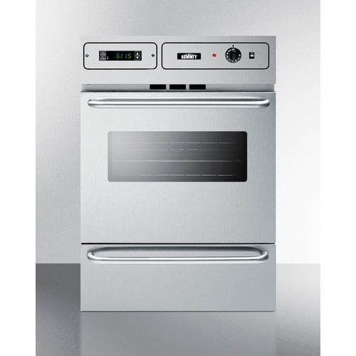 Summit 24" Wide Gas Wall Oven TTM7882BKW