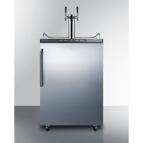 Summit 24" Wide Kegerator SBC635MSSTBTWIN