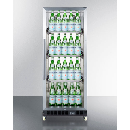 Summit 24" Wide Mini Reach-In Beverage Center with Dolly SCR1156RI