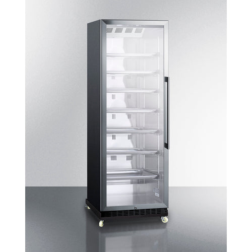 Summit 24" Wide Mini Reach-In Beverage Center with Dolly SCR1401LHRI