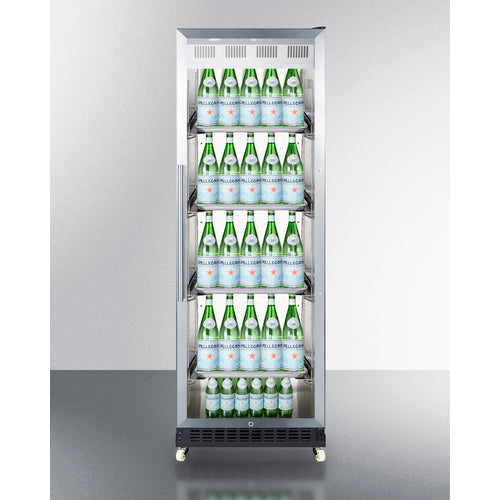 Summit 24" Wide Mini Reach-In Beverage Center with Dolly SCR1401RI