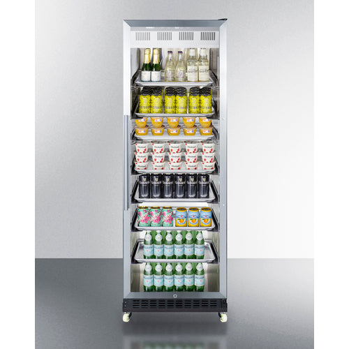 Summit 24" Wide Mini Reach-In Beverage Center with Dolly SCR1401RI