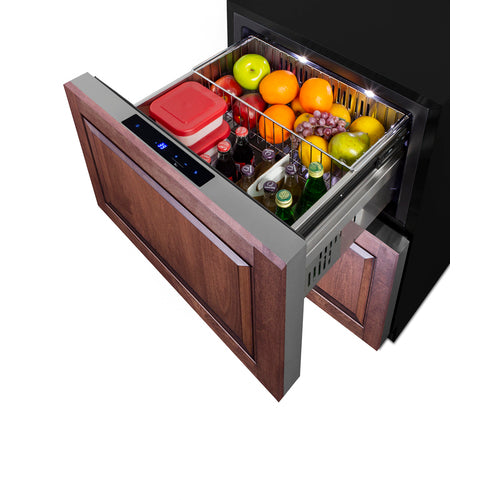 Summit 24" Wide Outdoor 2-Drawer All-Refrigerator, ADA Compliant ADRD241OS