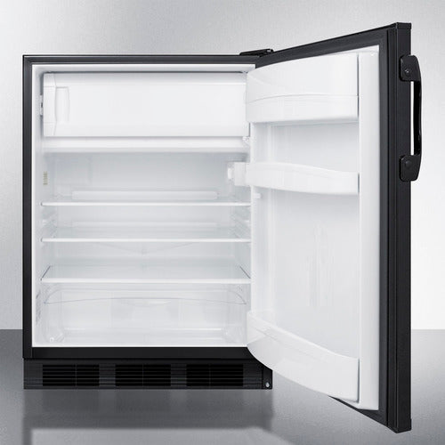 Summit 24" Wide Refrigerator-Freezer, ADA Compliant AL652BK