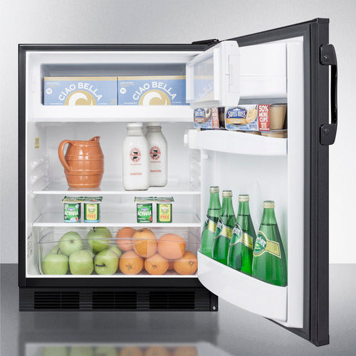 Summit 24" Wide Refrigerator-Freezer, ADA Compliant AL652BK