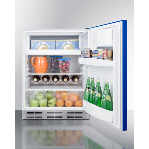 Summit 24" Wide Refrigerator-Freezer, ADA Compliant BRF611WHBADA