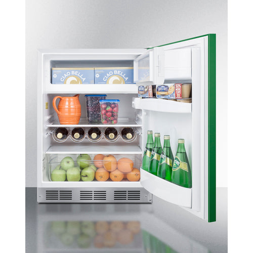 Summit 24" Wide Refrigerator-Freezer, ADA Compliant BRF611WHGADA