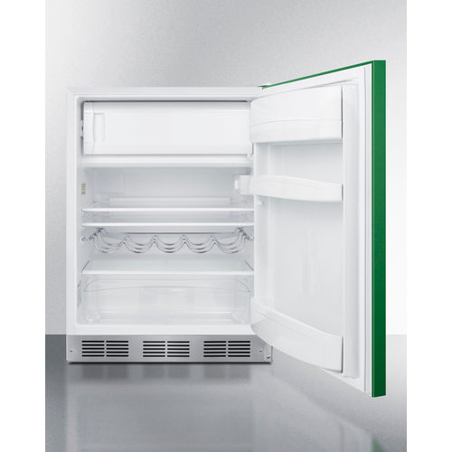 Summit 24" Wide Refrigerator-Freezer, ADA Compliant BRF611WHGADA