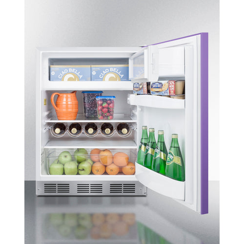 Summit 24" Wide Refrigerator-Freezer, ADA Compliant BRF611WHPADA