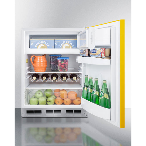 Summit 24" Wide Refrigerator-Freezer, ADA Compliant BRF611WHYADA