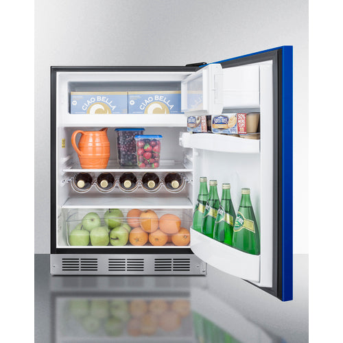 Summit 24" Wide Refrigerator-Freezer, ADA Compliant BRF631BKBADA