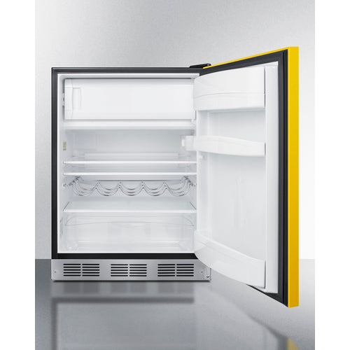 Summit 24" Wide Refrigerator-Freezer, ADA Compliant BRF631BKYADA