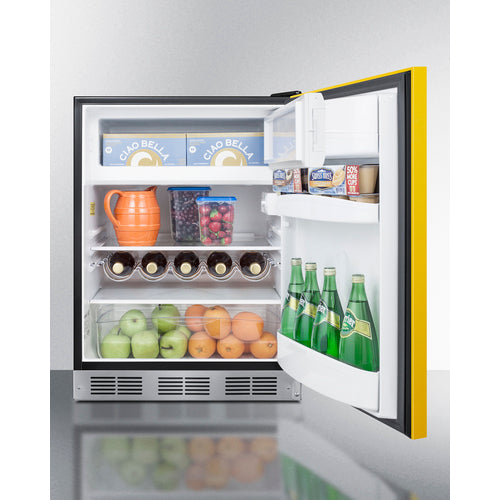 Summit 24" Wide Refrigerator-Freezer, ADA Compliant BRF631BKYADA