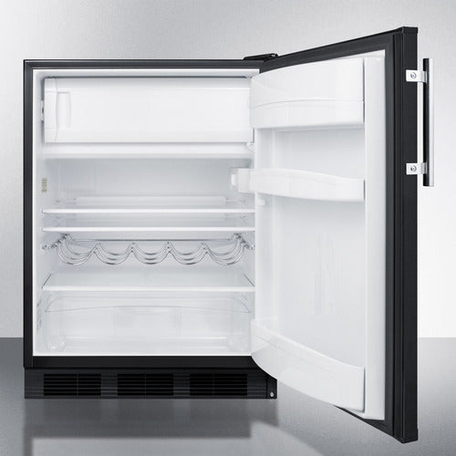 Summit 24" Wide Refrigerator-Freezer, ADA Compliant CT663BKADA