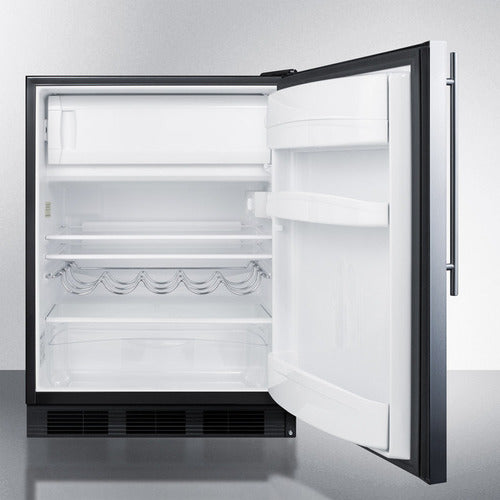 Summit 24" Wide Refrigerator-Freezer, ADA Compliant CT663BKSSHVADA