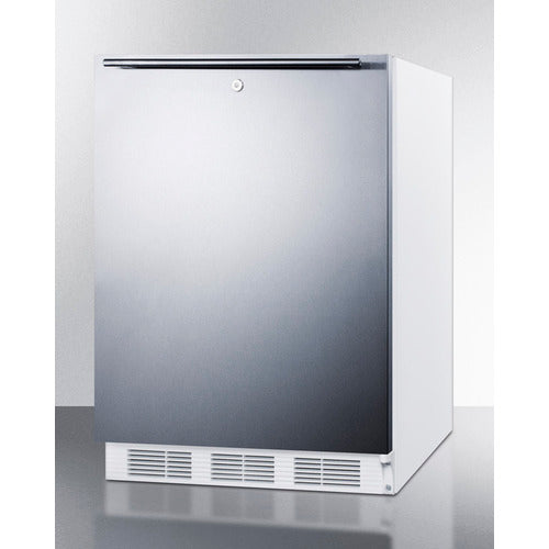 Summit 24" Wide Refrigerator-Freezer, ADA Compliant CT66LWSSHHADA