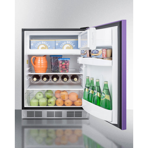 Summit 24" Wide Refrigerator-Freezer BRF631BKP