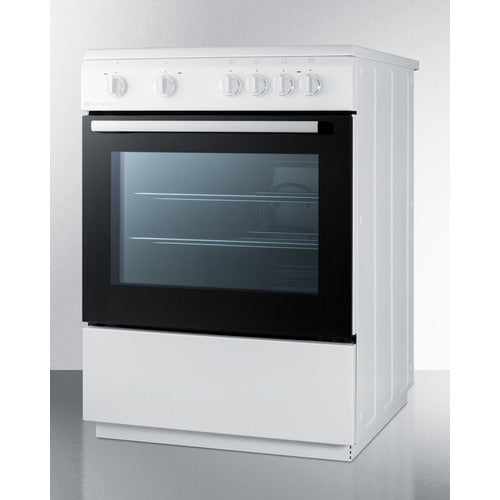 Summit 24" Wide Smooth Top Electric Range CLRE24WH