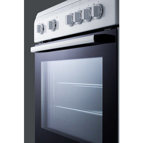 Summit 24" Wide Smooth Top Electric Range CLRE24WH