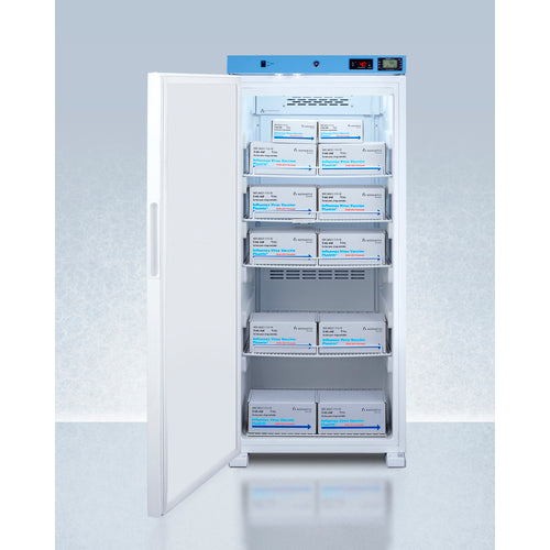 Summit 24" Wide Upright Medical Refrigerator, Certified to NSF/ANSI 456 Vaccine Storage Standard ACR1011WNSF456LHD