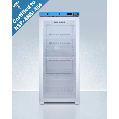 Summit 24" Wide Upright Medical Refrigerator, Certified to NSF/ANSI 456 Vaccine Storage Standard ACR1012GNSF456