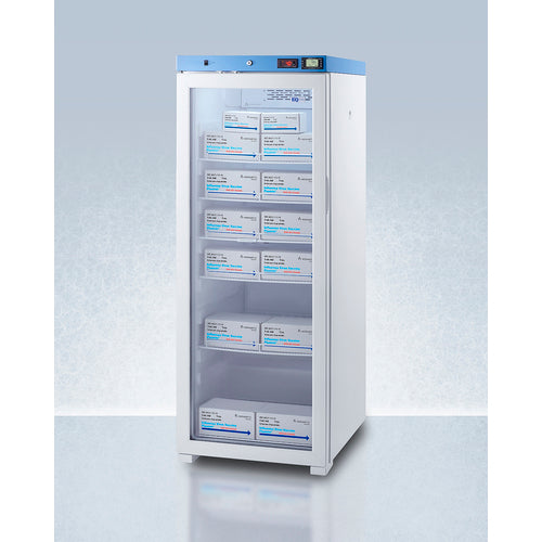 Summit 24" Wide Upright Medical Refrigerator, Certified to NSF/ANSI 456 Vaccine Storage Standard ACR1322GNSF456LHD