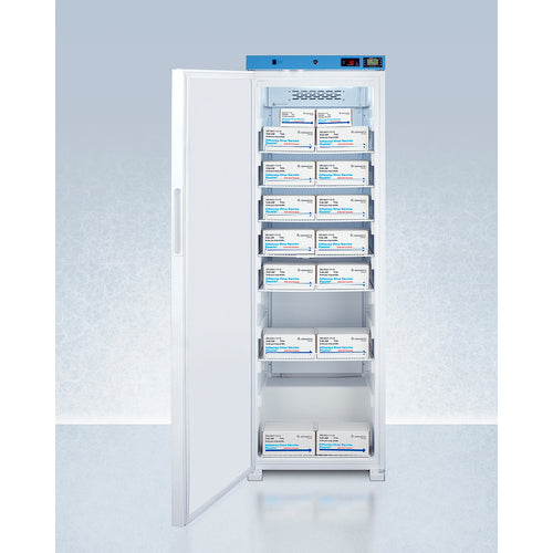 Summit 24" Wide Upright Medical Refrigerator, Certified to NSF/ANSI 456 Vaccine Storage Standard ACR1601WNSF456LHD