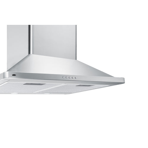 Summit 24" Wide Wall-Mounted Range Hood, ADA-Compliant SEH3624SSADA