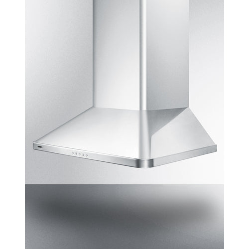 Summit 24" Wide Wall-Mounted Range Hood, ADA-Compliant SEH3624SSADA