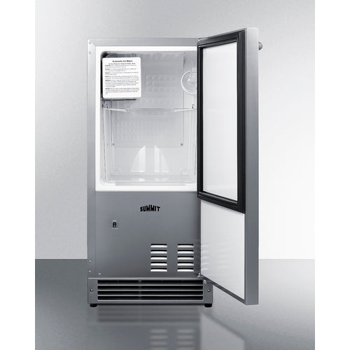 Summit 25 lb. Drain-Free Icemaker, ADA Compliant BIM26H32