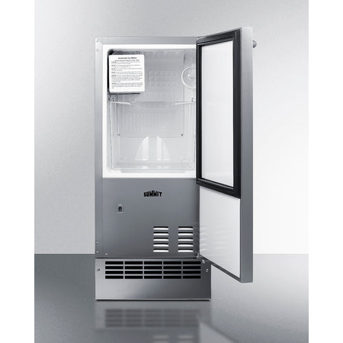 Summit 25 lb. Drain-Free Icemaker BIM26H34