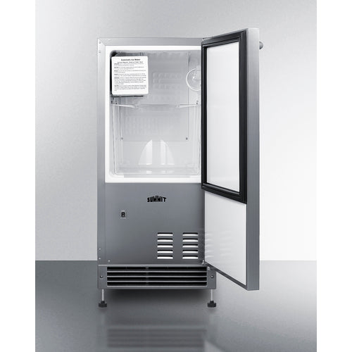 Summit 25 lb. Drain-Free Icemaker BIM26H34