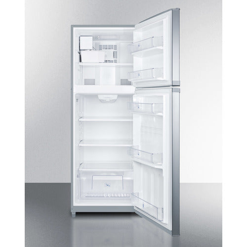 Summit 26" Wide Top Mount Refrigerator-Freezer With Icemaker FF1427SSIM