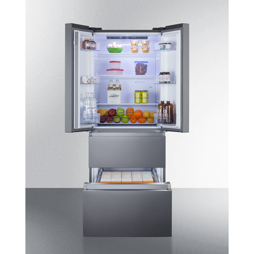 Summit 27.5" Wide French Door Refrigerator-Freezer FDRD152PL