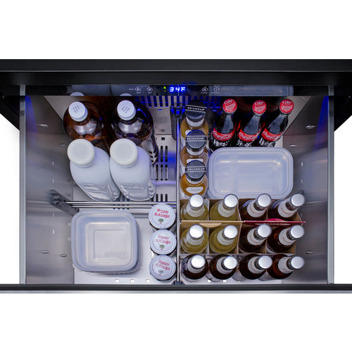 Summit 27" Wide 2-Drawer All-Refrigerator, ADA Compliant (Panels Not Included) SPR275OS2DPNRADA