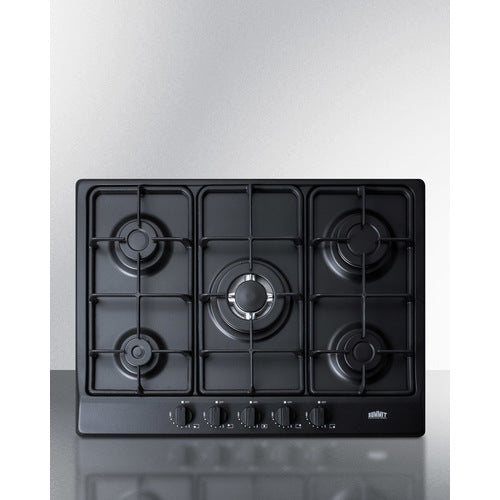 Summit 27" Wide 5-Burner Gas Cooktop GC5272B