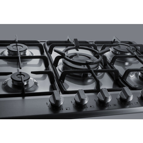 Summit 27" Wide 5-Burner Gas Cooktop GC527SS