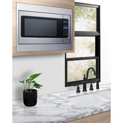 Summit 27" Wide Built-In Microwave (Trim Kit Included) SMBI27TK27