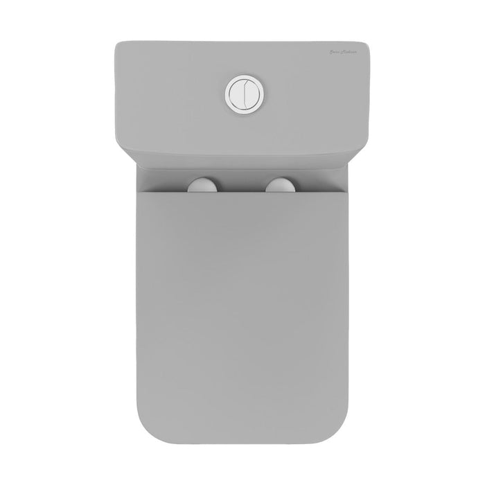 Swiss Madison Carre One-Piece Square Toilet Dual-Flush in Matte Grey1.1/1.6 gpf