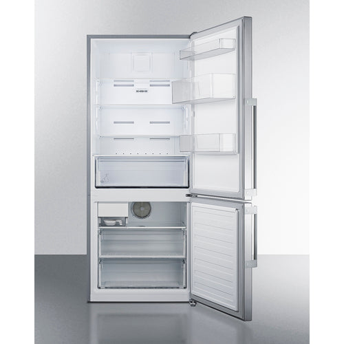 Summit 28" Wide Bottom Freezer Refrigerator FFBF284SSIM