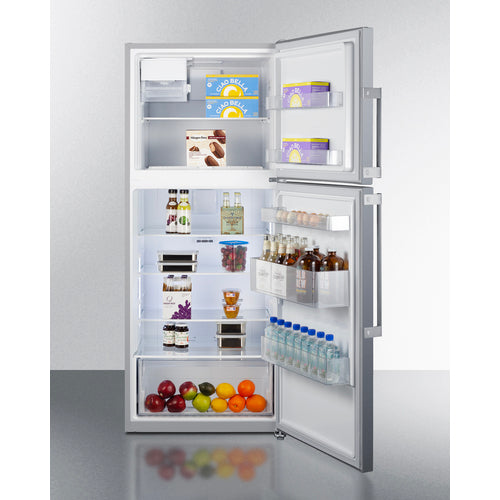 Summit 28" Wide Top Mount Refrigerator-Freezer With Icemaker FF1514SSIM