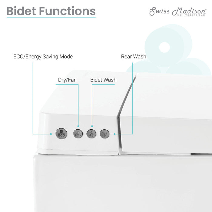 Swiss Madison Hugo Smart Wall-Hung Toilet with Bidet Bundle